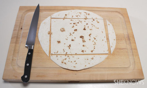 Shirt and tie quesadilla