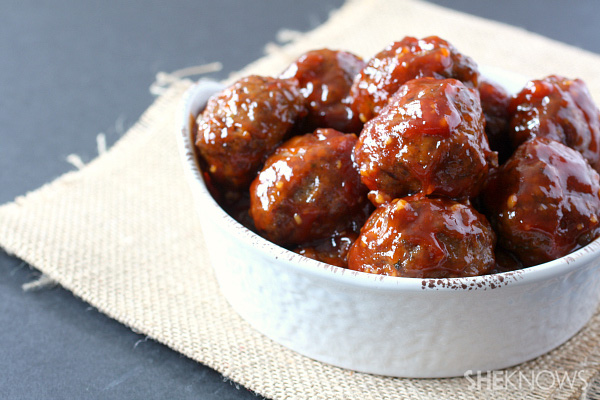 spicy baked garlic meatballs
