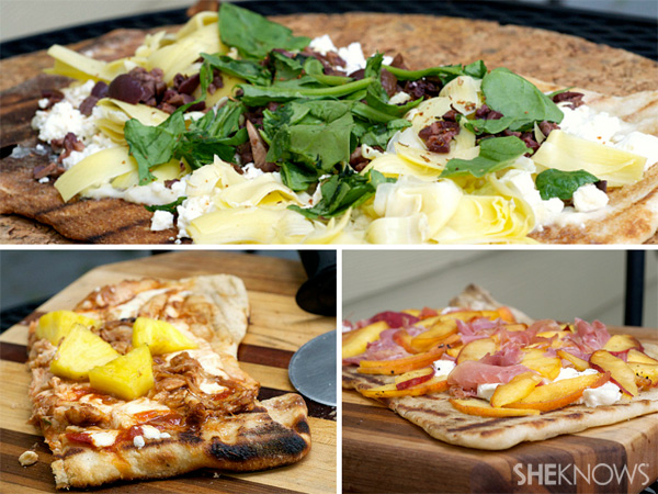 3 easy grilled pizzas