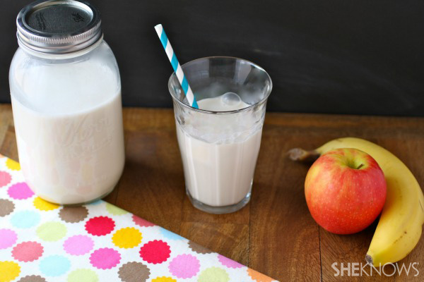 Homemade organic almond milk