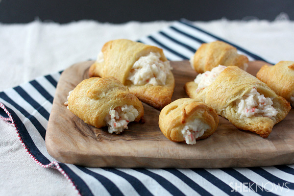 Crab and cream cheese crescent rolls