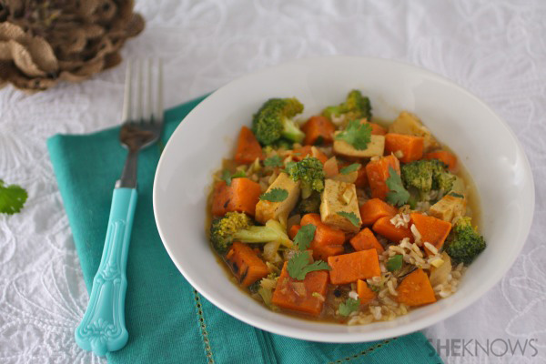 Sweet potato and tofu curry
