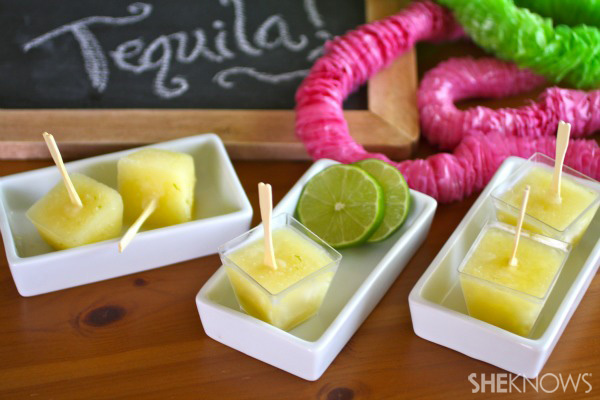 Frozen Margarita pops