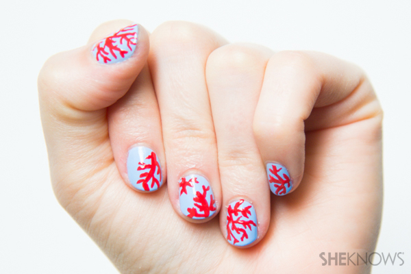10. Pink and Coral Coral Reef Nails - wide 6