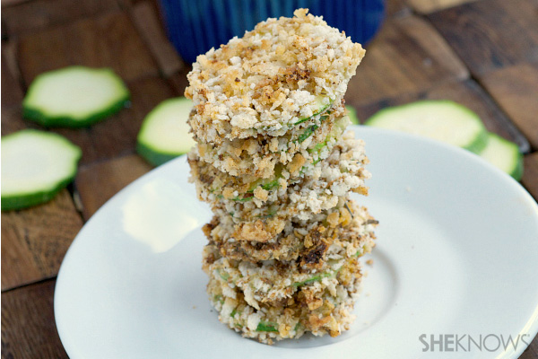 Mini zucchini chips