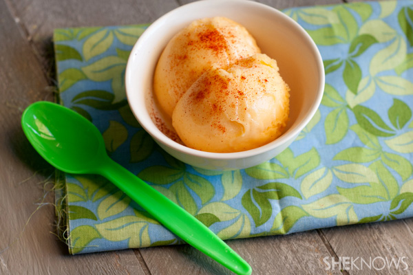 Sweet and spicy mango sorbet recipe