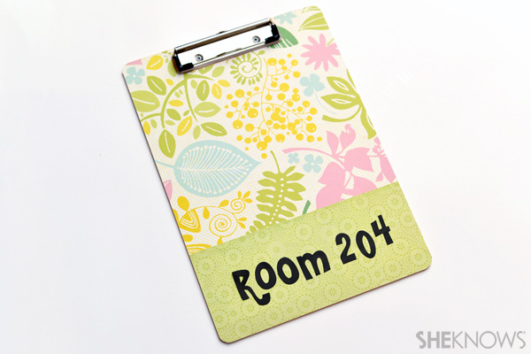 Back-to-school teacher gift - Personalized clip board