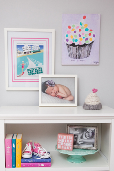 Nursery art idea: Cupcake painting
