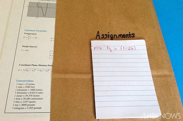 Step 5 cut small composition book