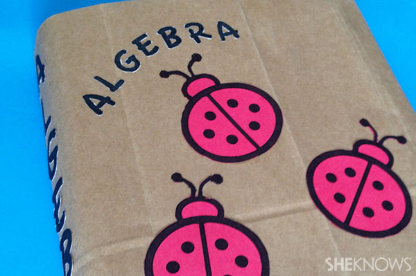 how to cover a school book with a paper bag