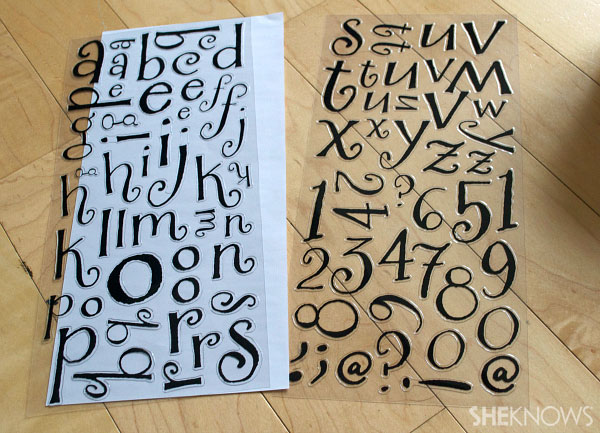 stick on letters