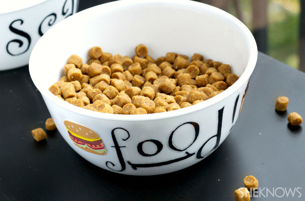 Finished food bowl
