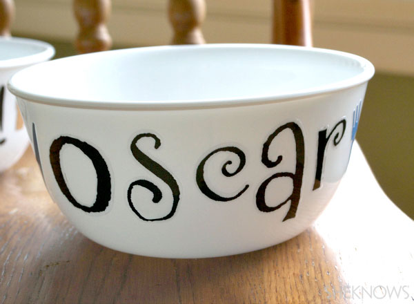 Oscars dog bowl