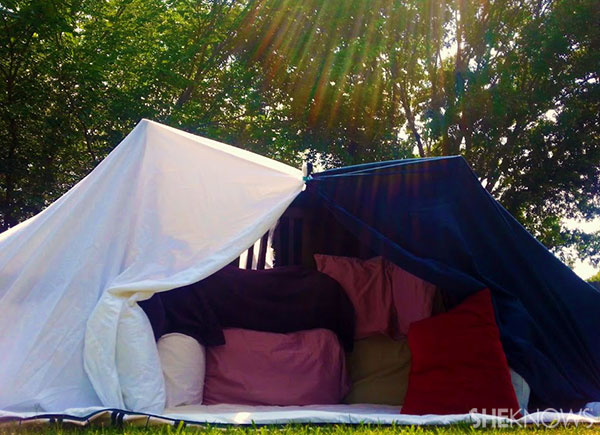 How To Build A Backyard Pillow Fort