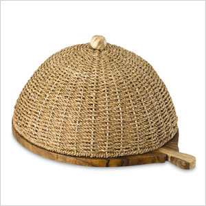 Serving board with dome