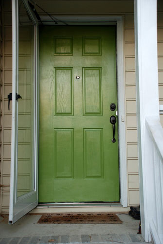 Lively Green Door