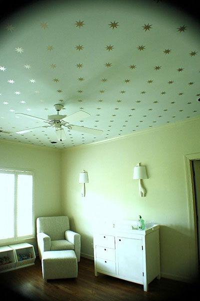 Painted ceiling