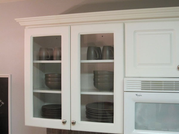 Glassed-in cabinets