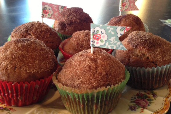 Banana cinnamon muffins
