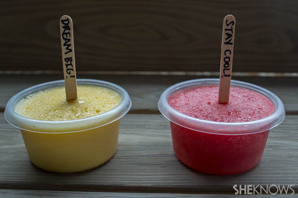 Personalizd frozen pops