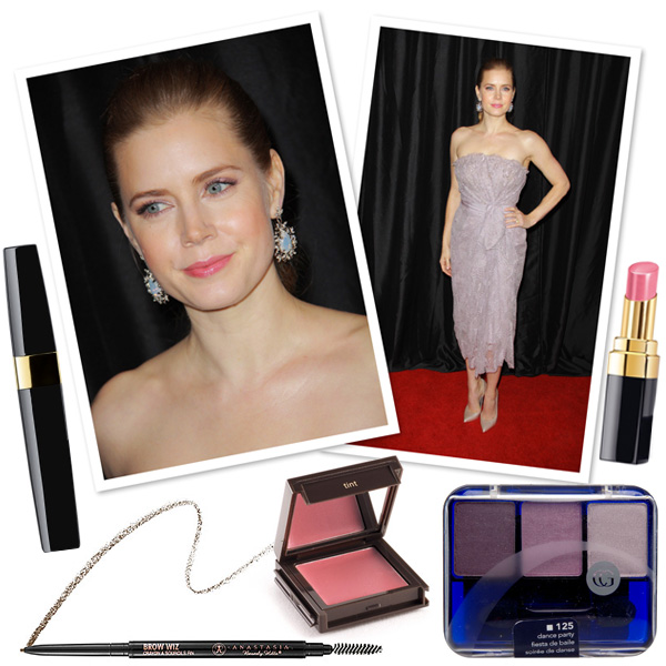 Get Amy Adam's Pretty in pink makeup look