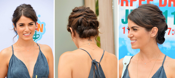 Nikki Reed torcida updo