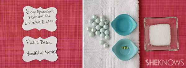 DIY Massaging foot soak