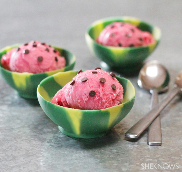 Edible watermelon bowls with sorbet | SheKnows.com