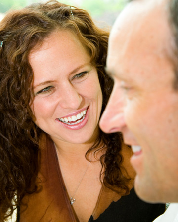 Happy couple smiling