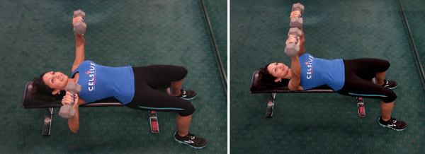 Incline chest press for perky boobs