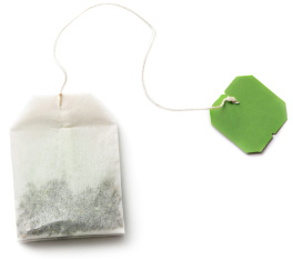 green tea bag
