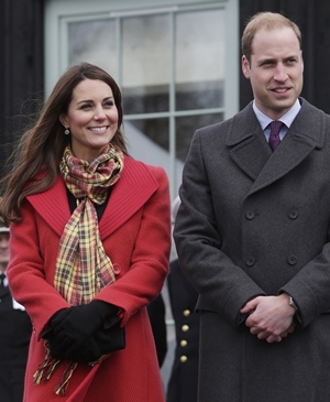 Pregnant Kate Middleton and Prince William