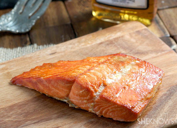 Brown butter & bourbon salmon