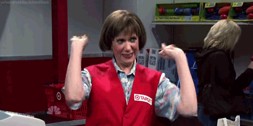 Kristen Wiig as the Target Lady gif