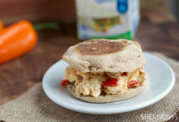 Spicy mixed vegetable egg white sandwiches | SheKnows.com