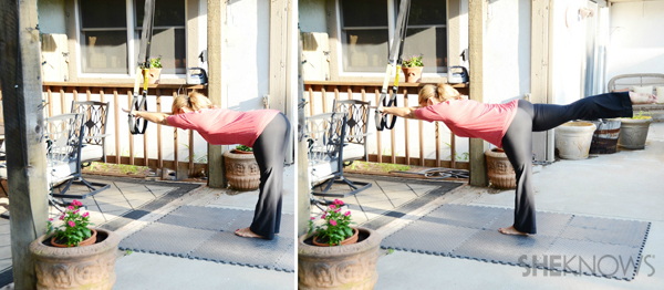 Single leg pulses and single leg swings exercise | SheKnows.com