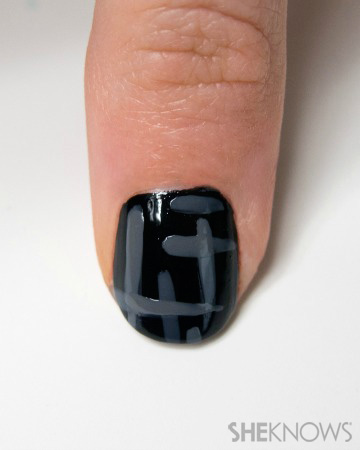 Chanel inspired tweed and fur nails