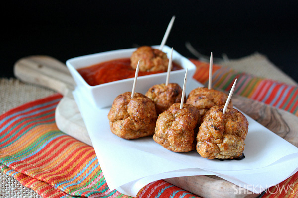 Chicken parmesan meatballs