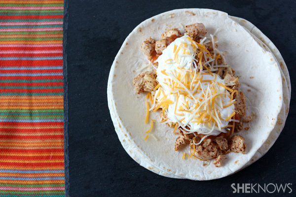 Easy weeknight slow cooker chicken tacos