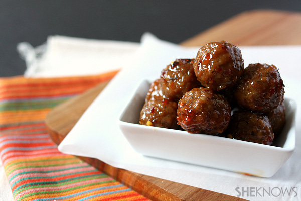 General Tso's meatballs