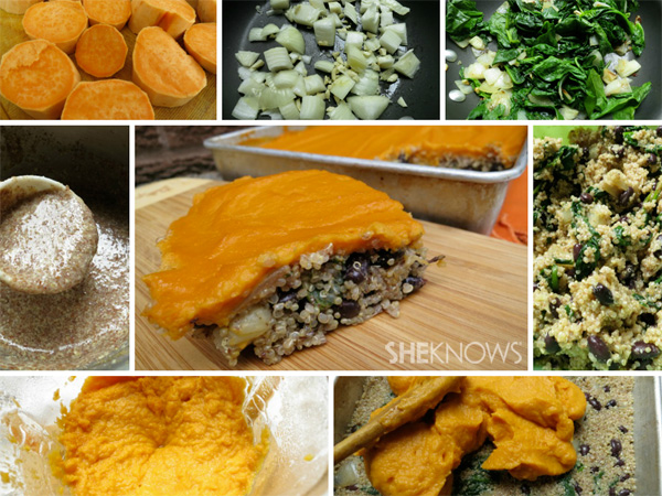 Quinoa and bean casserole