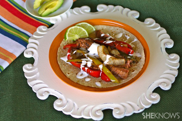 Sunday dinner: Grilled steak fajitas