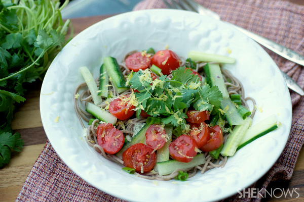 Soba noodles, three ways