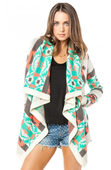 New Territory Cardigan in Mint