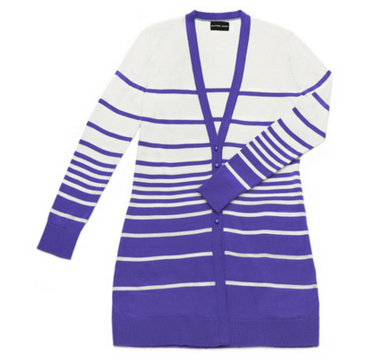 Slater Zorn Graduated Stripe Cardigan