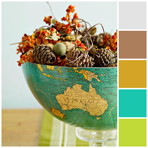 Fall Color schemes Bright and Natural