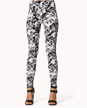 Floral print leggings