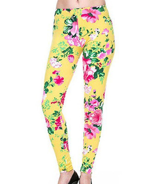 Floral print leggings