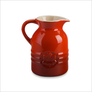 Stoneware syrup jar
