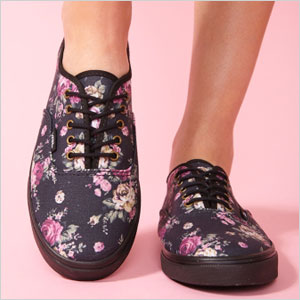 Floral sneakers